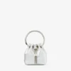 Bolso mini Bon Bon de napa metalizada plateada Bolso mini Bon Bon de napa metalizada plateada