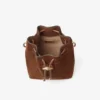 Bolso mini Cinch de ante color tostado