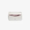Bolso mini con lazo suave Bolso mini de satén marfil con lazo de cristales Bolso mini con lazo suave Bolso mini de satén marfil con lazo de cristales