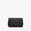 Bolso mini con lazo suave Bolso mini de satén negro con lazo de cristal