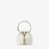 Bolso mini Micro Bon Bon de napa lisa color latte