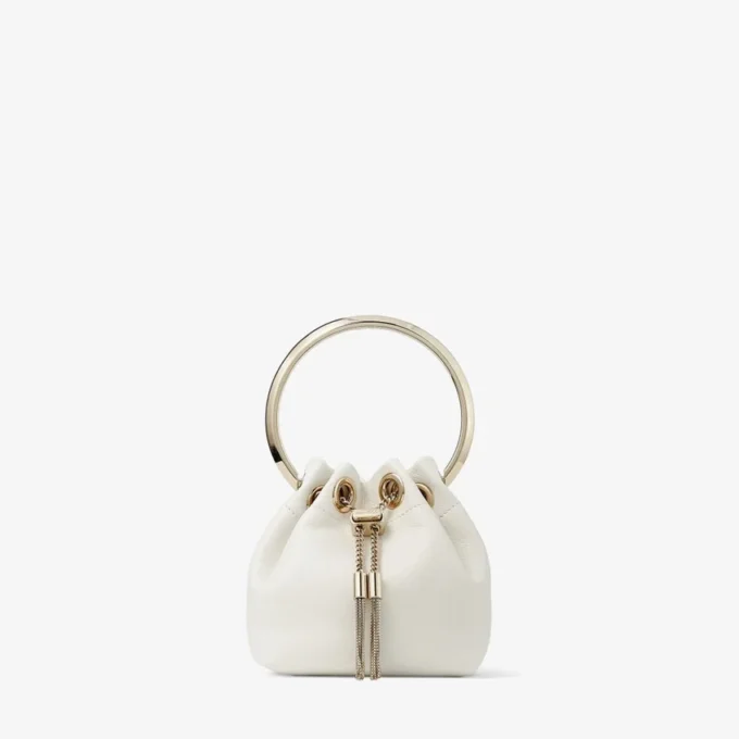 Bolso mini Micro Bon Bon de napa lisa color latte