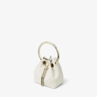Bolso mini Micro Bon Bon de napa lisa color latte