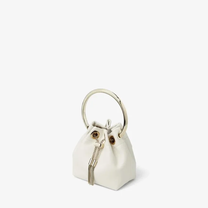 Bolso mini Micro Bon Bon de napa lisa color latte