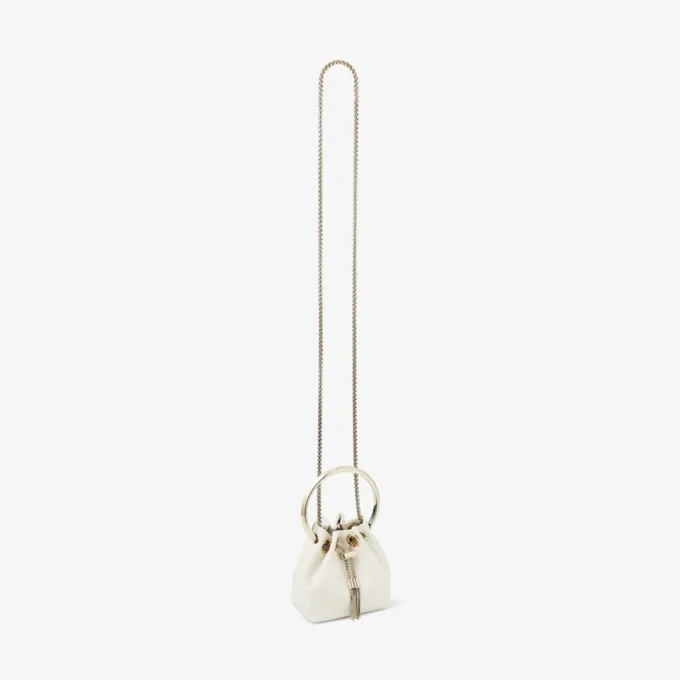 Bolso mini Micro Bon Bon de napa lisa color latte