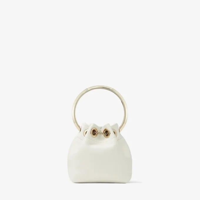 Bolso mini Micro Bon Bon de napa lisa color latte