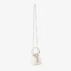 Bolso mini Micro Bon Bon de satén marfil con perlas por toda la superficie Bolso mini Micro Bon Bon de satén marfil con perlas por toda la superficie