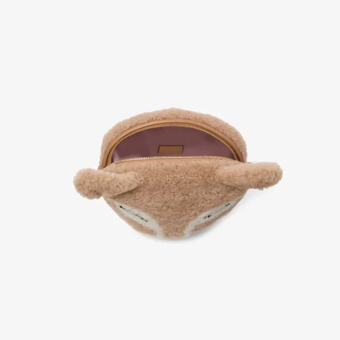 Bolso mini Soft Fox Bolso mini Fox de piel de oveja color toffee