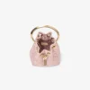 Bolso mini tipo cubo Micro Bon Bon de satén rosa y encaje jimmy choo Bolso mini tipo cubo Micro Bon Bon de satén rosa y encaje jimmy choo