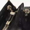 Bolso tipo cubo Bon Bon de malla negra