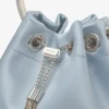 Bolso tipo cubo Bon Bon de satén azul hielo Bolso tipo cubo Bon Bon de satén azul hielo