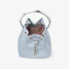 Bolso tipo cubo Bon Bon de satén azul hielo Bolso tipo cubo Bon Bon de satén azul hielo