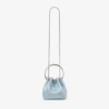 Bolso tipo cubo Bon Bon de satén azul hielo Bolso tipo cubo Bon Bon de satén azul hielo
