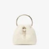 Bolso tipo cubo Bon Bon Natural con asa metálica Bolso tipo cubo Bon Bon Natural con asa metálica