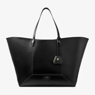 Bolso tote Diamond grande de piel de becerro negro