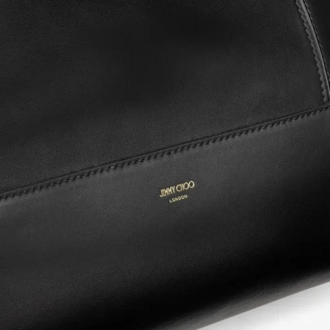 Bolso tote Diamond grande de piel de becerro negro