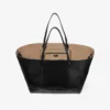 Bolso tote Diamond grande de piel de becerro negro