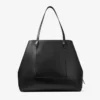Bolso tote Diamond grande de piel de becerro negro