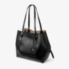 Bolso tote Diamond mediano de piel de becerro negro Bolso tote Diamond mediano de piel de becerro negro