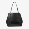 Bolso tote Diamond mediano de piel de becerro negro Bolso tote Diamond mediano de piel de becerro negro