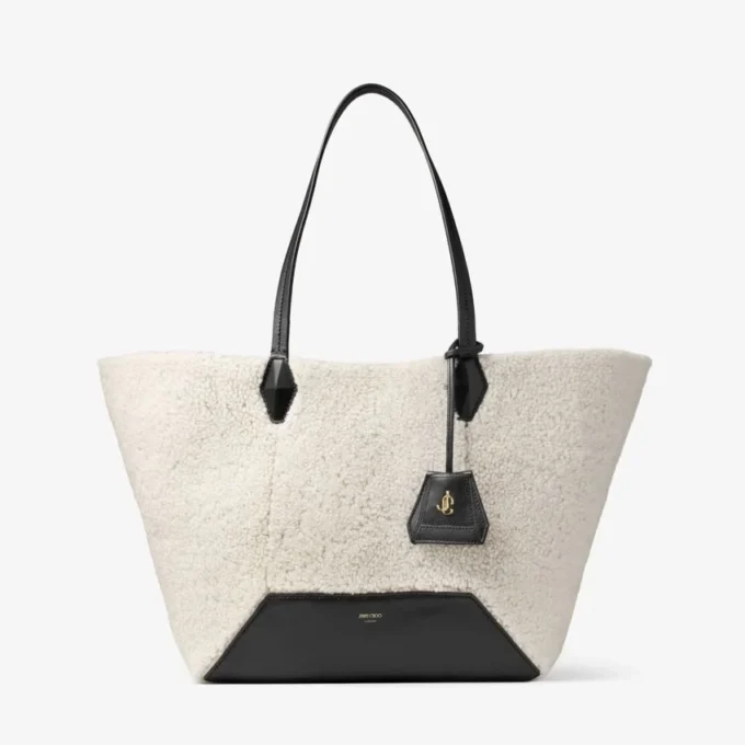 Bolso tote Diamond mediano de piel de oveja natural