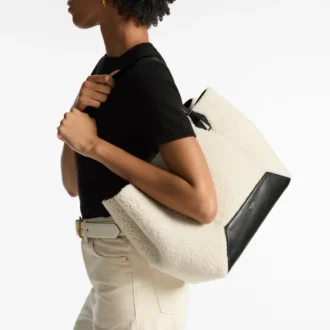 Bolso tote Diamond mediano de piel de oveja natural
