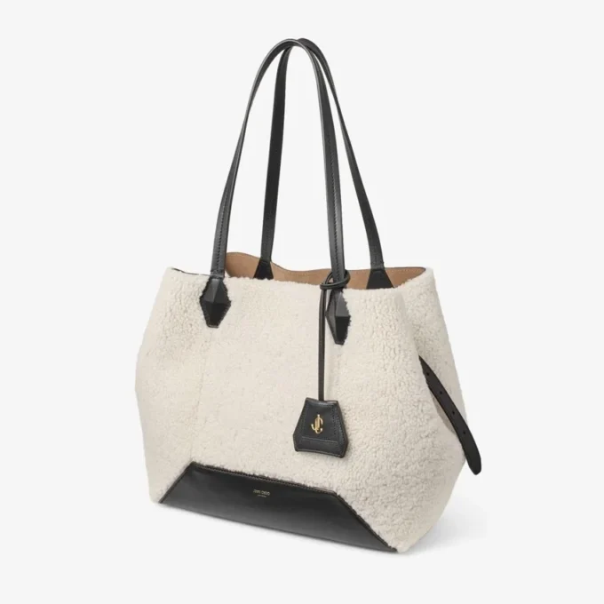 Bolso tote Diamond mediano de piel de oveja natural