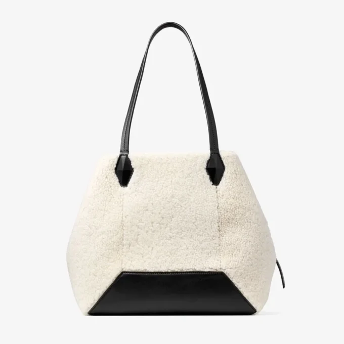 Bolso tote Diamond mediano de piel de oveja natural