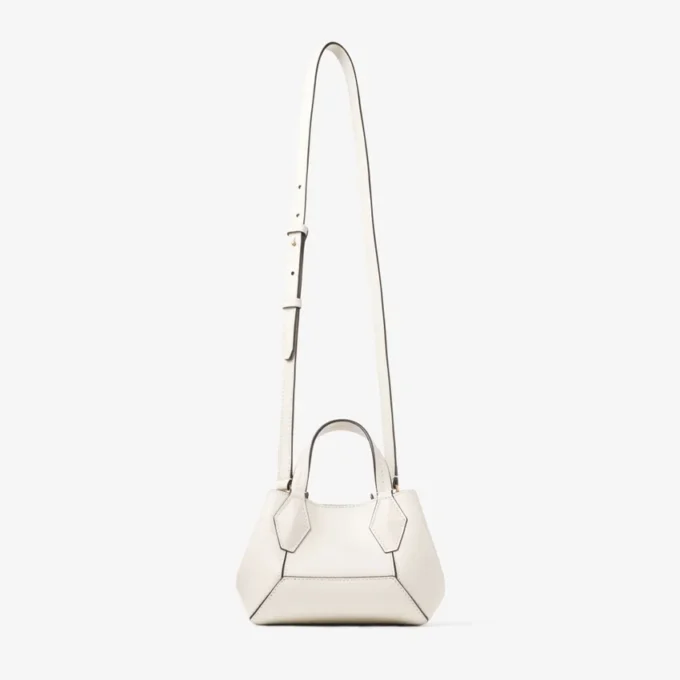 Bolso tote Diamond Mini Bolso tote mini de piel color café con leche
