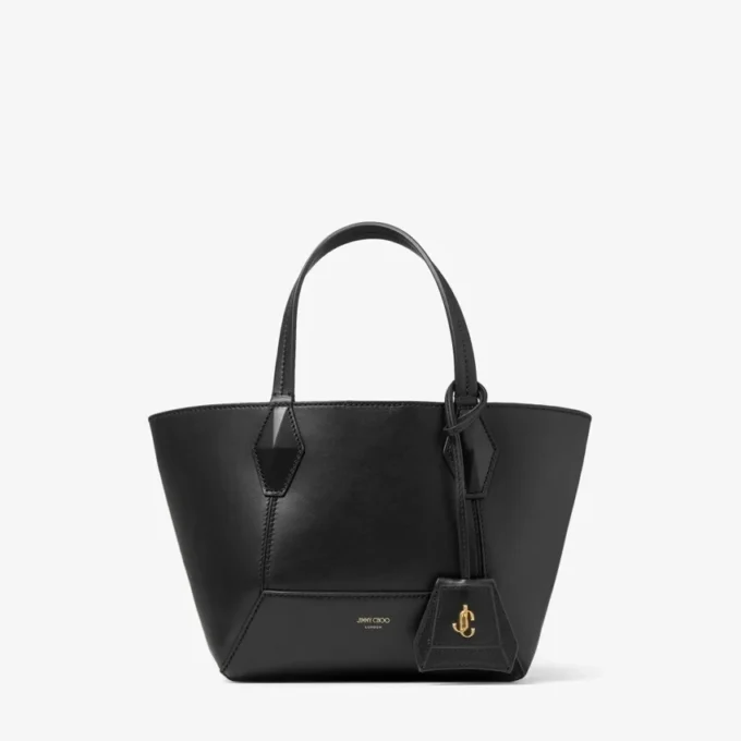 Bolso tote Diamond pequeño de piel de becerro negro Bolso tote Diamond pequeño de piel de becerro negro