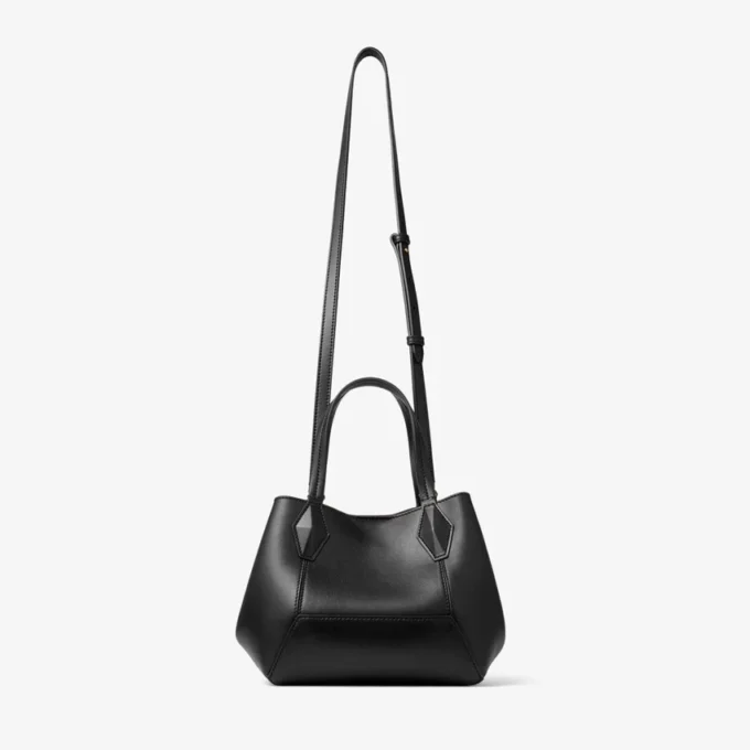 Bolso tote Diamond pequeño de piel de becerro negro Bolso tote Diamond pequeño de piel de becerro negro