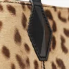 Bolso tote grande Diamond Bolso tote de potro con estampado de leopardo natural Bolso tote grande Diamond Bolso tote de potro con estampado de leopardo natural