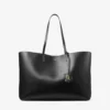 Bolso tote Nine2Five East-West de piel de becerro lisa negra Bolso tote Nine2Five East-West de piel de becerro lisa negra