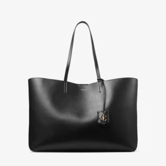 Bolso tote Nine2Five East-West de piel de becerro lisa negra