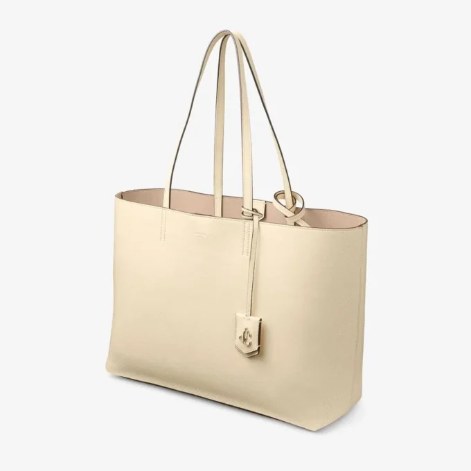 Bolso tote Nine2Five East-West de piel estampada Elaphe en color Buttermilk Bolso tote Nine2Five East-West de piel estampada Elaphe en color Buttermilk