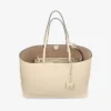 Bolso tote Nine2Five East-West de piel estampada Elaphe en color Buttermilk Bolso tote Nine2Five East-West de piel estampada Elaphe en color Buttermilk