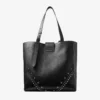 Bolso tote vertical Bar mediano Bolso tote de piel de becerro de grano suave en negro con estrellas texturizadas Bolso tote vertical Bar mediano Bolso tote de piel de becerro de grano suave en negro con estrellas texturizadas