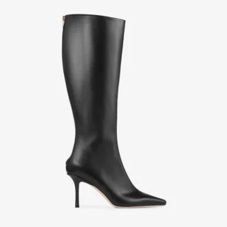 Botas Agathe 85 de piel de becerro negra