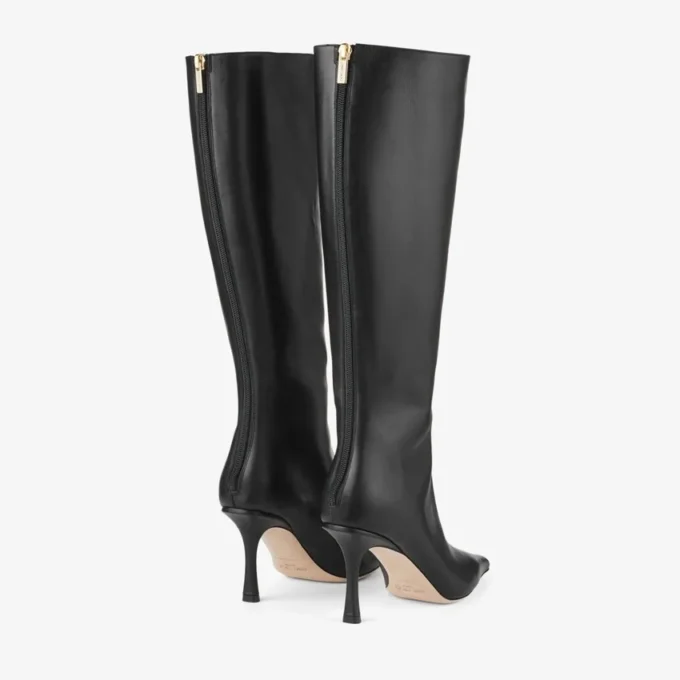 Botas Agathe 85 de piel de becerro negra