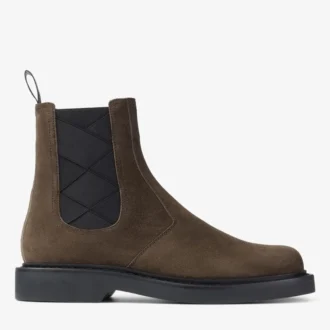 Botas Chelsea Reggie de ante de terciopelo color umbra
