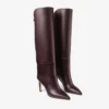 Botas hasta la rodilla Alizze 85 en color merlot oscuro, de piel lisa Botas hasta la rodilla Alizze 85 en color merlot oscuro, de piel lisa