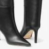 Botas hasta la rodilla Alizze 85 en piel lisa negra