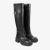 Botas hasta la rodilla Tamsin en piel de becerro lisa y brillante