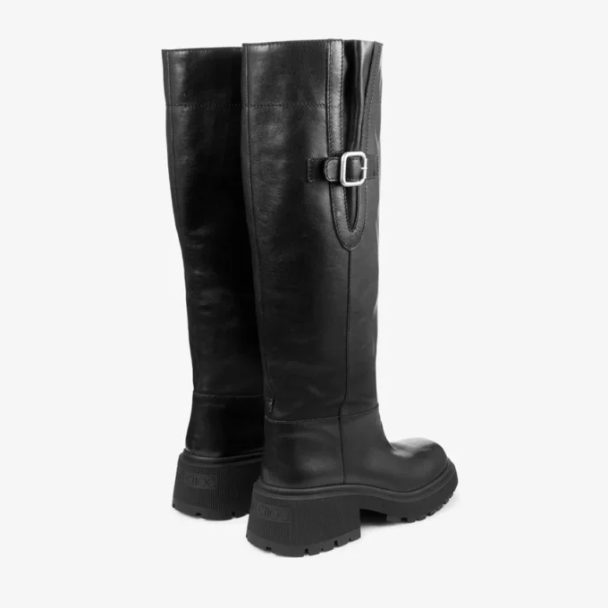 Botas hasta la rodilla Tamsin en piel de becerro lisa y brillante
