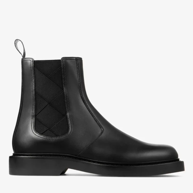 Botas Reggie Chelsea de piel de becerro negra Botas Reggie Chelsea de piel de becerro negra