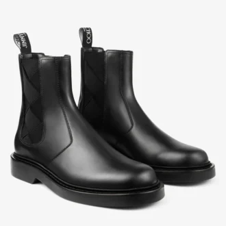 Botas Reggie Chelsea de piel de becerro negra