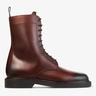 Botas Rowan Derby de piel de becerro encerada color castaño
