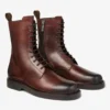Botas Rowan Derby de piel de becerro encerada color castaño
