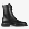 Botas Rowan Derby de piel de becerro lisa negra con detalle de ribete metálico Botas Rowan Derby de piel de becerro lisa negra con detalle de ribete metálico