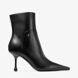 Botines Cycas 80 en piel napa negra